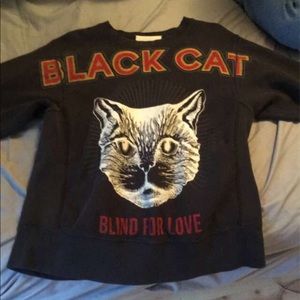 Authentic Gucci Black Cat Sweater Size M
